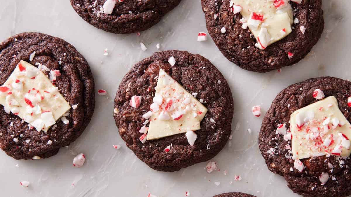 La recette des biscuits à la menthe au chocolat