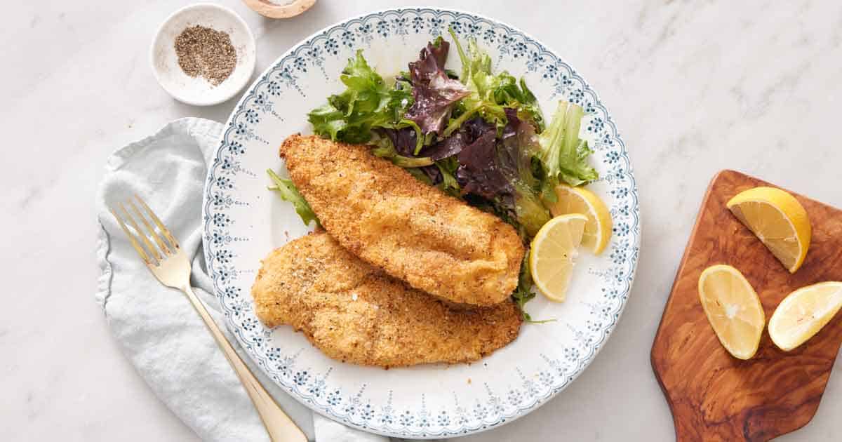 Air Fryer Chicken Cutlets [preppykitchen.com]