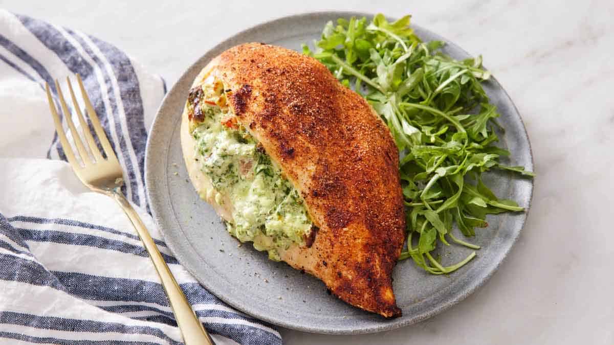 Air Fryer Stuffed Chicken Breasts Recipe-image