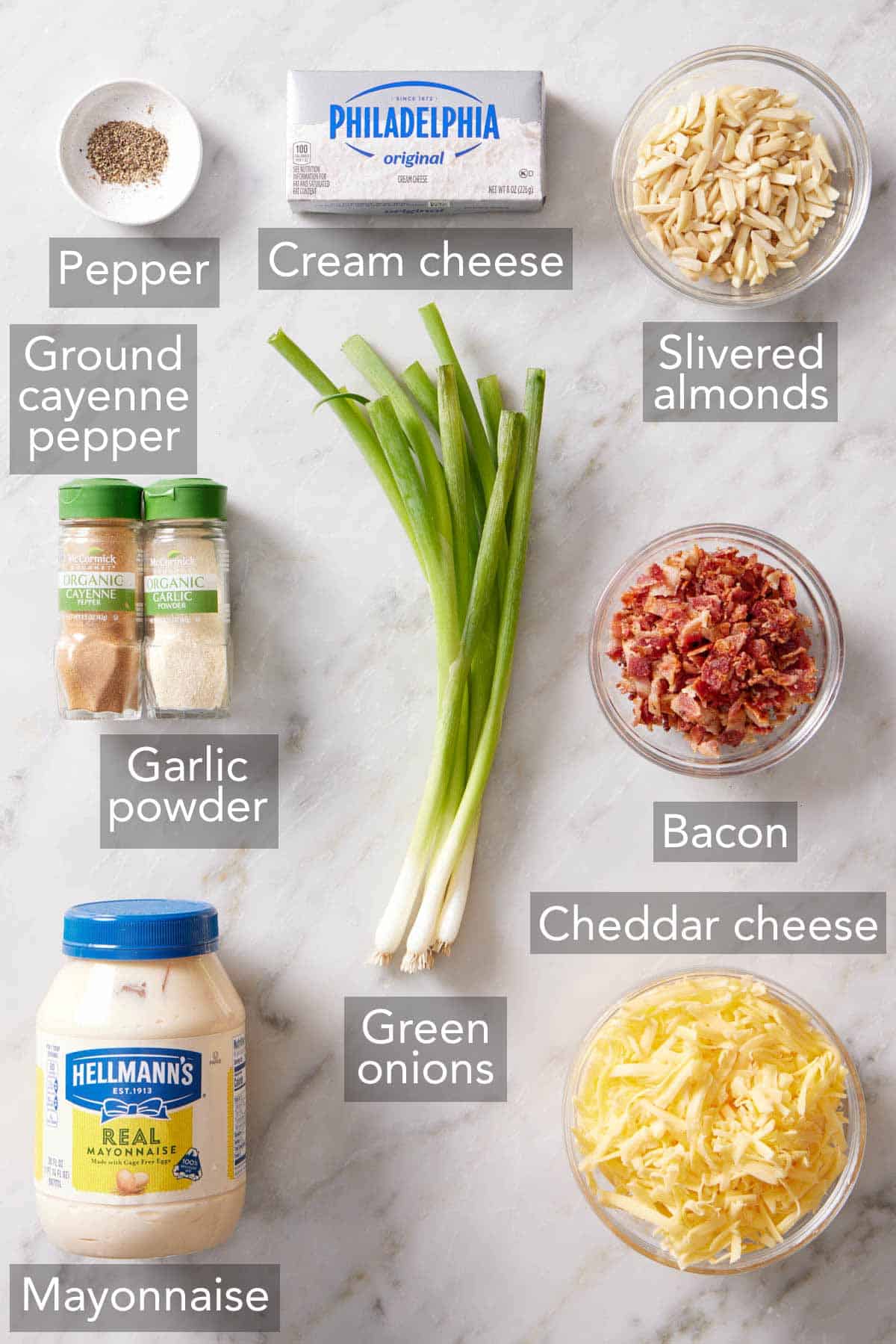 Ingredients needed to make million dollar dip.