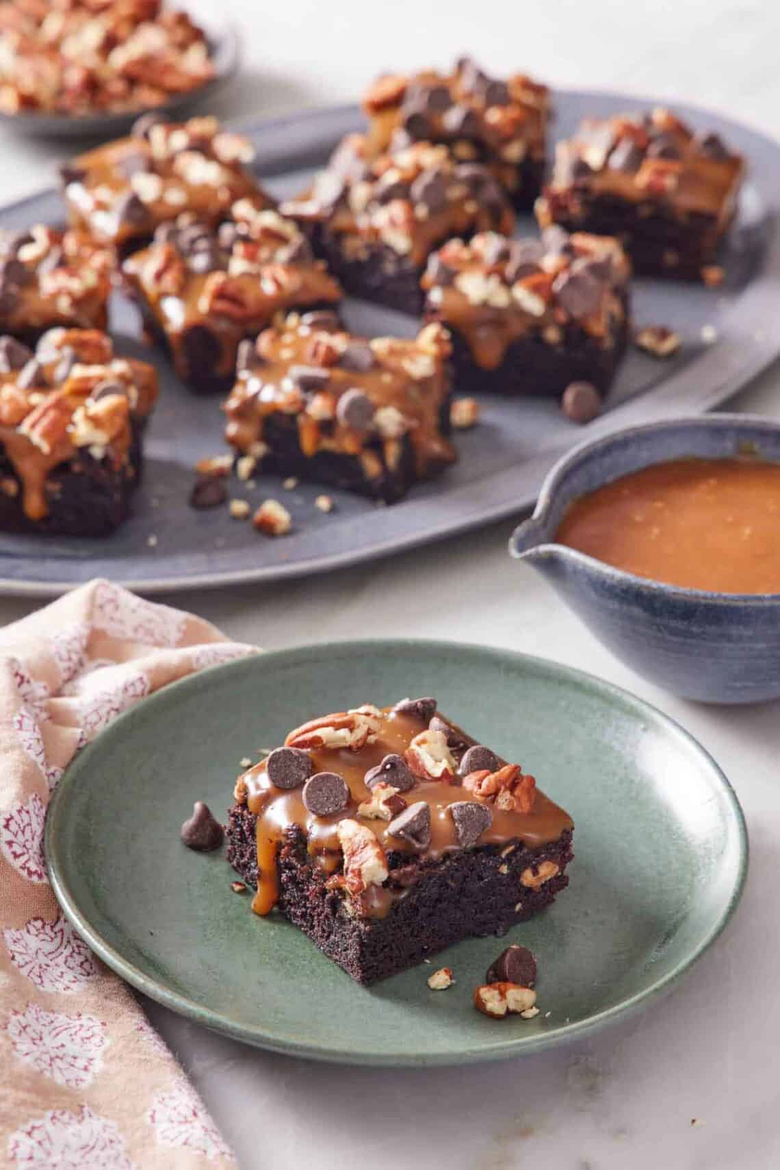 Caramel Turtle Brownies