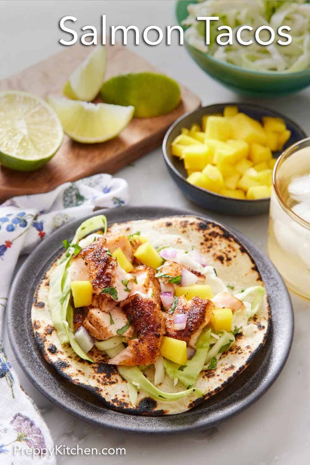 Salmon Tacos Recipe Preppy Kitchen Salmon Tacos Pin 3