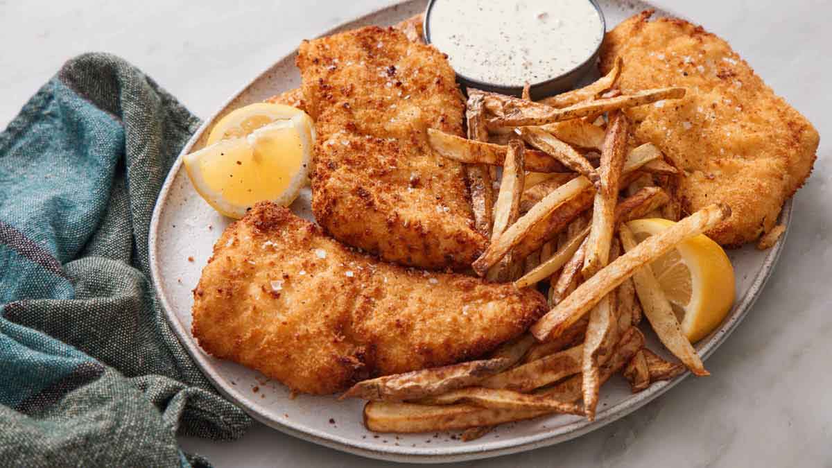 Air Fryer Fish and Chips-image