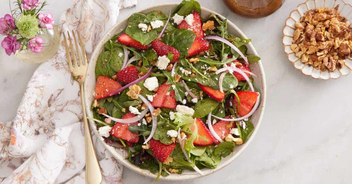 Strawberry Salad Recipe - Preppy Kitchen
