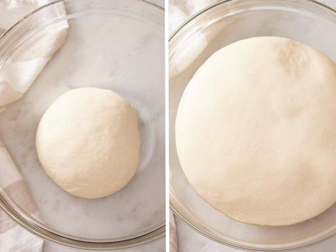Pizza Base Rising The Best Homemade Pizza Dough - Preppy Kitchen