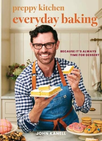 Cover of John Kanell's new cookbook, Preppy Kitchen Everyday Baking.