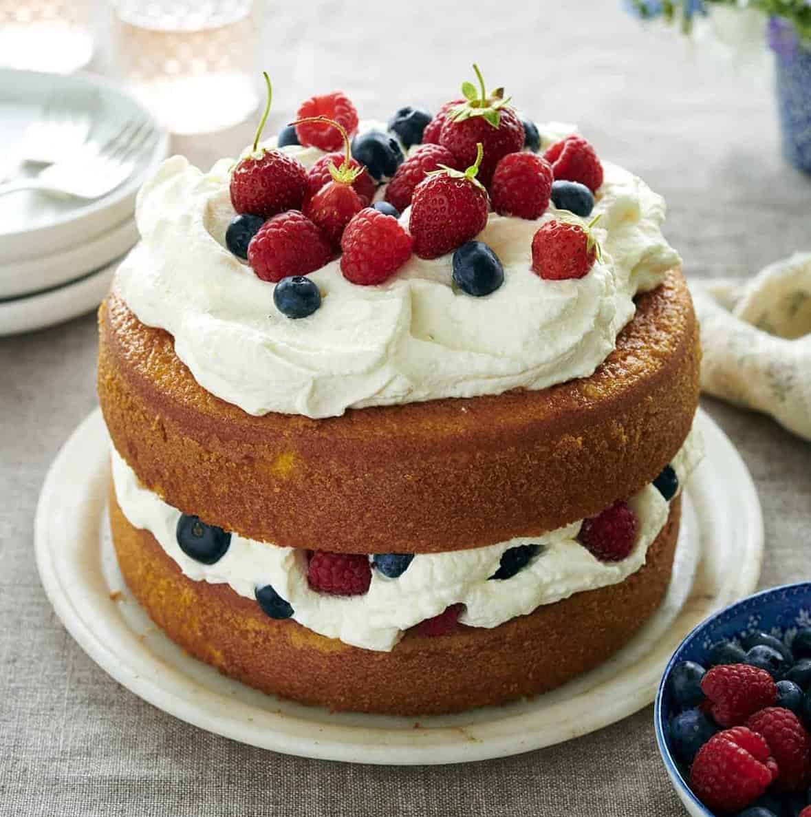 Olive Oil Cake with Mascarpone