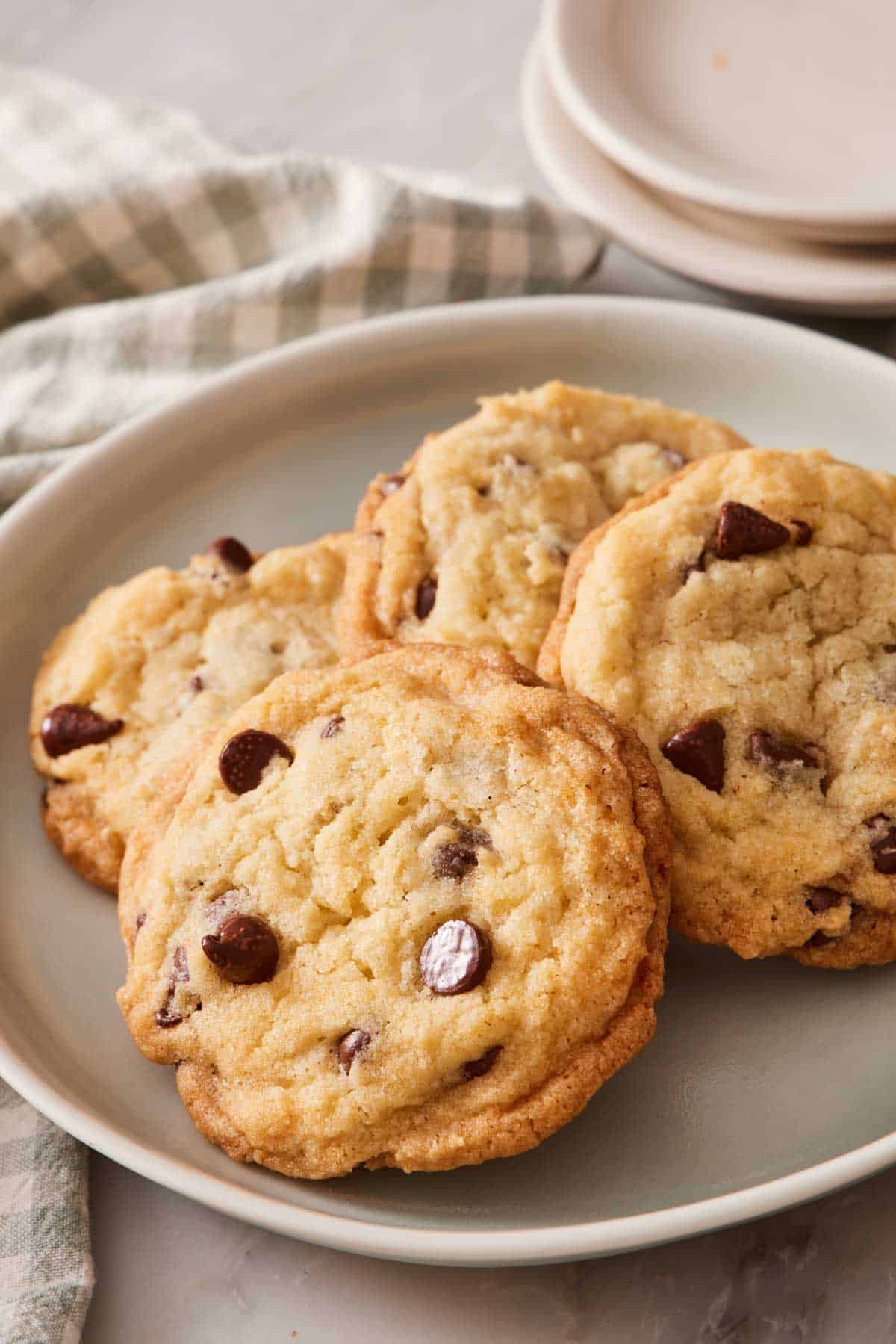 Close-up of cookies on a plate.